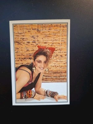 1985 Madonna Rookie Sticker Card Panini Smash Hits Collection POP Music - Image 1 of 2