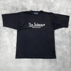 Camiseta negra vintage de The Subways Young for Eternity Band de los años 2000 talla XL - Imagen 1 de 19