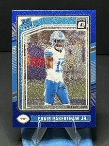 2024 Optic Ennis Rakestraw Jr Rated Rookie #232 SSP 🔵BLUE GLITTER🔵 Lions 🦁 - Picture 1 of 2