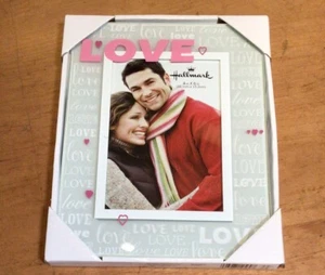 Hallmark LOVE picture frame 4in x 6in LOVE love different fonts vertical - Picture 1 of 8
