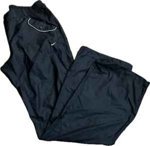 Vintage Y2K Nike Golf Windbreaker Pants Black Men's XL Active Skater RARE EUC - Picture 1 of 12