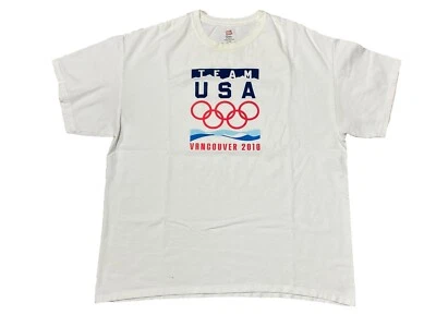 2010 Olympics Vancouver BC Winter XL Hanes Tee 100% Cotton Graphic Tee - Image 1 of 4