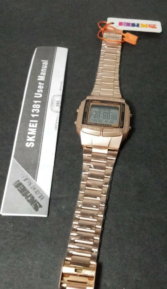 SKMEI 1381 Men Analog Digital Watch Fashion Casual Sports Wristwatch 2 Time E4m6