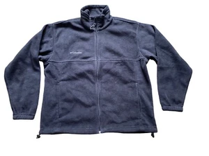 Columbia Men’s Large Dark Grey Fleece Jacket Full Zip - Imagen 1 de 6