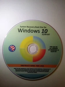 Reinstall DVD for Windows 10 All Versions 32/64 Bit Recover Restore Boot Disc - Picture 1 of 1