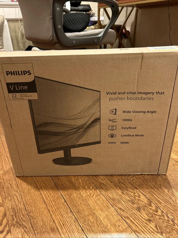 Philips 22" Full HD Monitor 100Hz HDMI VGA VESA LowBlue Mode 221V8LB
