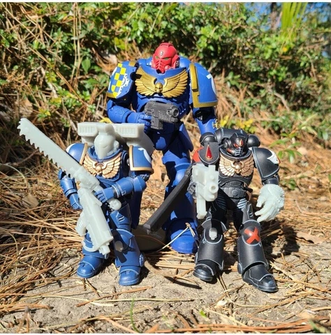 JoyToy Space Marine 40K Compatible Armor Weapons and Accessories 1:18 Scale Cover