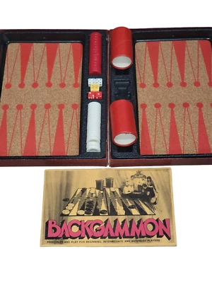 Vintage 1973 BACKGAMMON The Game Of Kings. 3M Bookshelf Classic Missing One Piec - Image 1 of 4