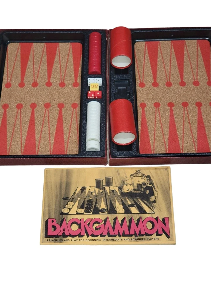 Vintage 1973 BACKGAMMON The Game Of Kings. 3M Bookshelf Classic Missing One Piec - Image 1 of 4