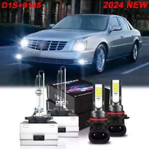 For Cadillac DTS 2006-2011 4Pcs Xenon HID Headlight HI/LO & LED Fog Light Bulbs - Picture 1 of 13