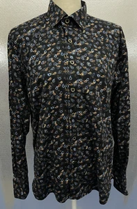 Luchiano Visconti Shirt Mens Sz L Paisley Print Signature Collection Button Down - Picture 1 of 7