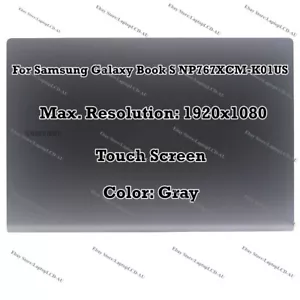Samsung Galaxy Book S NP767XCM 13.3" FHD LCD LED Touch Screen Assembly Complete - Picture 1 of 8