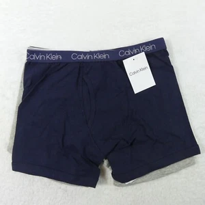 Calvin Klein Underwear Boys Large 12/14 Blue White Gray Boxer Briefs 3 Pair - Picture 1 of 6