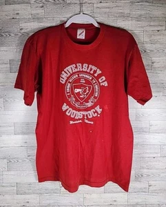 Vintage Snoopy Peanuts Illinois Shirt 90s JERZEES TEE University Woodstock USA - Picture 1 of 13