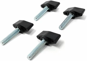 Design61 4x Flügelschraube Kunststoff mit Gewindebolzen Stahl M6 x 33 mm - Bild 1 von 6