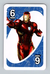 Disney 100th Anniversary UNO - Iron Man - Blu - Card - da collezione - Foto 1 di 2