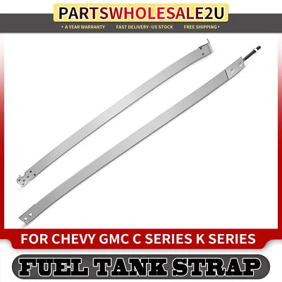 2x correas de tanque de combustible de gasolina para Chevrolet GMC C/K 1500 2500 3500 1988 1989-2000 gris Foto 1 de 4