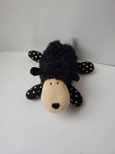 Gund Peluche Negro Oveja Lunares Piernas Crema Rostro Orejas #46967 9" Largo Raro - Imagen 1 de 4