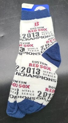 1 Pair Boston Red Sox Baseball MLB Socks Size Child 8-13 New  - Image 1 of 3