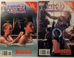 XENA WARRIOR PRINCESS Bloodlines #1B #2B Photo 1998 Topps Free Ship - Picture 1 of 4