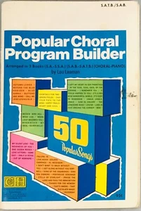 50 Popular Songs Chorals Of The Month Popular Choral Program Builder SATB  - Picture 1 of 4