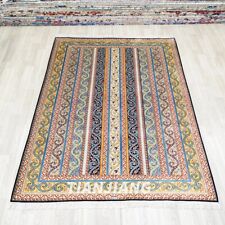 5x7.5ft Patchwork Silk Area Rugs Hand Knotted Luxury Villa Carpet Handmade H323B