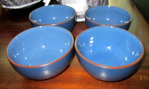 NUEVO LOTE JUEGO DE 4 cuencos de cereal sopa de gres azul Pfaltzgraff Marisela 5,5" - Imagen 1 de 4