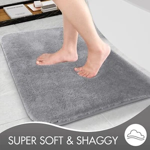 NEW Absorbent Soft Anti-skid Mat Bathroom Rug Shower Mat Non-Slip Bath Mat - Picture 1 of 15