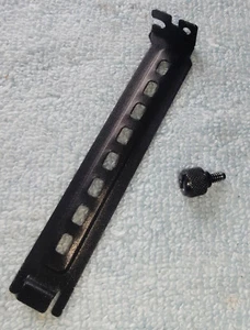 Black Steel Vented PCIe Slot Cover Bracket for Corsair Crystal 680X RGB PC Case - Picture 1 of 4