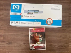 HP Deskjet D4160 Digital Photo Inkjet Printer New Sealed Box W/ Greeting Pack - Picture 1 of 8