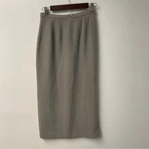 Hilliard & Hanson Vintage Midi Houndstooth Skirt Size 4 - Picture 1 of 6