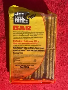 Rat Rodent Mice Mouse Vole Bait Indoor / Outdoor New Sealed Bar 1 Pound 16 oz - Picture 1 of 1