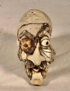 VINTAGE HANDMADE ONE EYED PIRATE / BUCCANEER SALT SHAKER - Picture 1 of 5