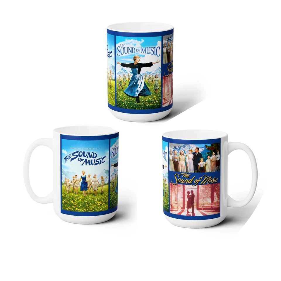 CREATIVEPLAYUSA The Sound of Music (1965) 15oz Mug Julie Andrews Christopher Plummer War Romance