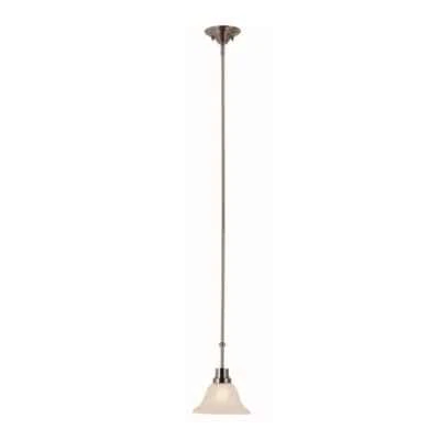 Bel Air Lighting Perkins 1-Light Brushed Nickel Mini Pendant Light Fixture - Image 1 of 4