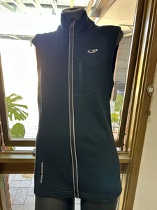 ICEBREAKER GT Merino Wool Black Full Zip Vest Jacket Size S - Picture 1 of 7