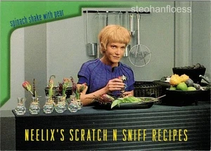 1995 Skybox Star Trek Voyager Season One Neelix's Recipes R6 Spinach Shake with - Picture 1 of 1