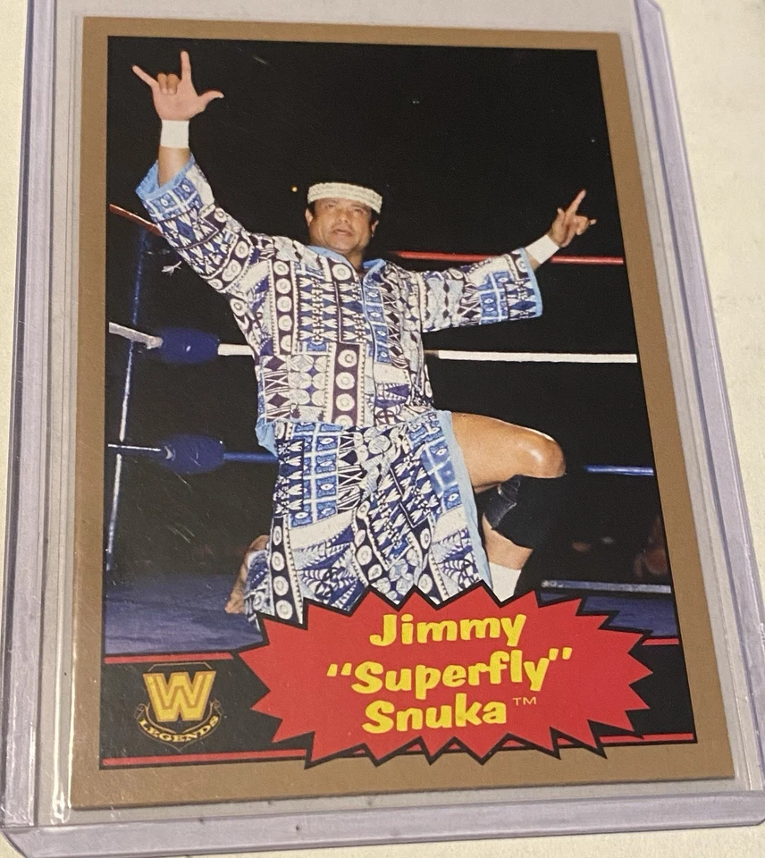 2012 WWF Jimmy “Superfly” Snuka 1985 estilo Topps retro dorado/10 su mejor tarjeta Foto 1 de 1