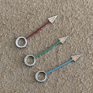 Für japanisches NH34 Uhrwerk Uhrzeiger GMT orange Zeiger grün leuchtend Reparatursatz - Bild 1 von 10