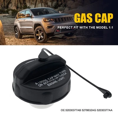 For 2011-2018 Dodge Durango Jeep Grand Cherokee Fuel Gas Black Cap Replacement E - Image 1 of 4