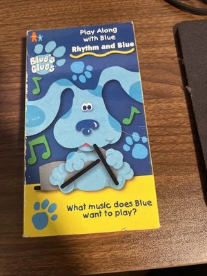 Blues Clues Rhythm and Blue VHS Video Tape 1999 Play Along With Blue Movie - Image 1 of 3
