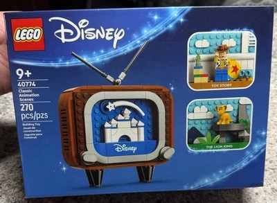 LEGO DISNEY 40774 CLASSIC ANIMATION SCENES TELEVISION TV SET BRAND NEW SEALED - Image 1 of 4