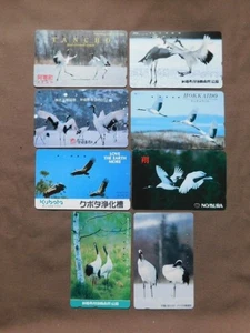 8 Kaarten gebruikt Japan - BIRDS - Picture 1 of 1
