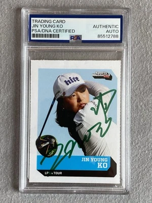JIN YOUNG KO AUTOGRAPH 2020 SPORTS ILLUSTRATED KIDS GOLF TRADING CARD PSA SLAB - Image 1 of 2
