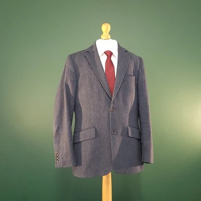 Charles Tyrwhitt Moon Merino Lambswool Blazer Mens 40R Navy Blue Suit Jacket - Image 1 of 4