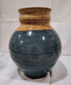 Vtg Bill Lynch Studio Pottery Vase Penns Creek 1987 Over 9 In Tall - Picture 1 of 6