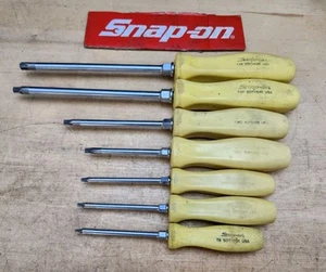 Snap On 7 Piece TORX Hi-Viz Hard Handle Screwdriver Set T8 To T45 - Picture 1 of 5