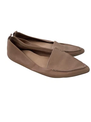 Aldo Slip On Flats Size 7.5 Pointed Toe Beige Leather Comfort Flats Minimalist - Image 1 of 4