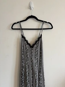 Alice & Olivia schwarz-weißes Schlupfkleid mit Spitzenbesatz Größe 12 - Bild 1 von 4