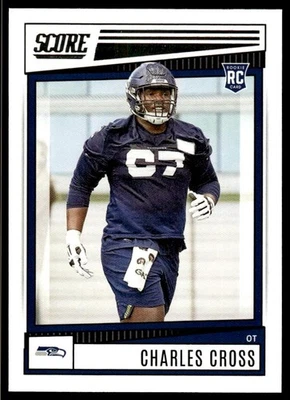 Charles Cross 2022 Score #321 RC Seattle Seahawks Football Card - Image 1 of 2